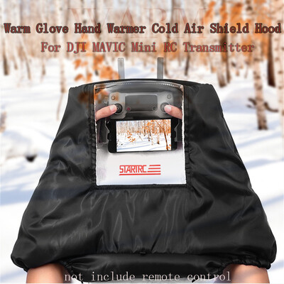 

Siaonvr Warm Glove Hand Warmer Cold Air Shield Hood For DJI MAVIC Mini RC Transmitter
