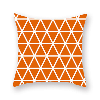 

Halloween New Orange Pumpkin Geometric Pillow Case Waist Cushion Cover Pillowcase Home Decor