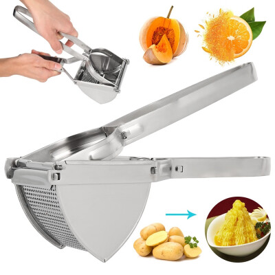 

New Large Stainless Steel Potato Ricer Masher Fruit Press Juicer Crusher Squeeze