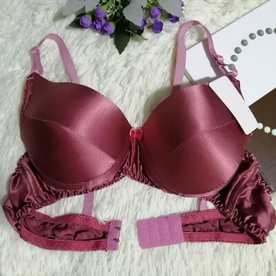

Women Bra Underwear Silk Padded Soft Plus Size Sexy Breathable Comfortable