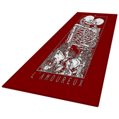 

Halloween Holiday Home Decorations Theme Rectangle Area Rug Soft Flannel Floor Skeleton Pattern Carpet Non-Slip Back Mat