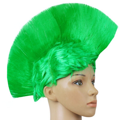 

Morden Style Rainbow Mohawk Hair Wig Rooster Fancy Costume Punk Rock Halloween Party Decor Festive & Party Supplies