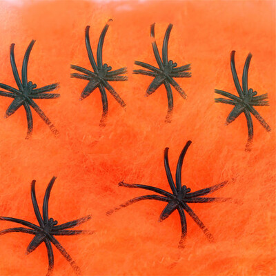 

Toponeto Cotton Spider Web Halloween Props Spider Home Bar Party Festival Decoration