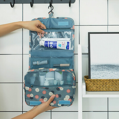 

Gobestart Hanging Toiletry Bag - Large Cosmetic Makeup Travel Organizer for Men & Women wi