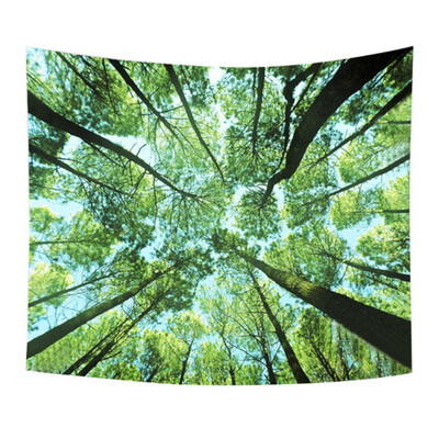 

Nordic Deep Forest Wall Decor Hanging Tapestry Mandala Cloth Yoga Mats Personalized Gift Beach Throw Carpets Home Decoration