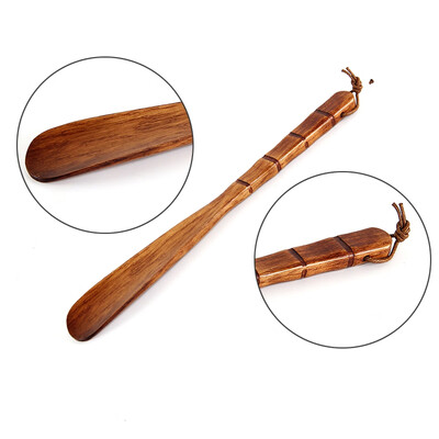 

32Cm Wooden Shoehorn Shoe Wearing Device Lifting Shoe Device For Pregnant Woman And Elderly