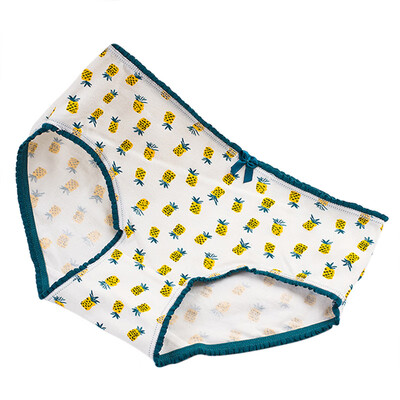 

Women Panties Cartoon Fruit Bowknot Pattern Girl Briefs Female Underwear Cute Lingerie Ladies Underpants Women Panty
