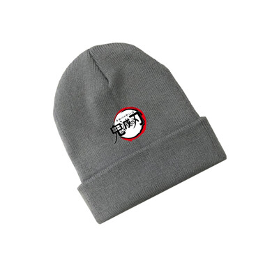 

redCherry Anime Demon Slayer Kimetsu No Yaiba Embroidery Skull Beanies Hat Cap Hip Hop Knitted Winter Hats