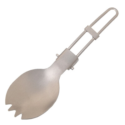 

EDC Outdoor Mini Portable Useful Titanium Spoon Fork Lightweight Camping Backpacking Cutlery Sport Fork Spoon New