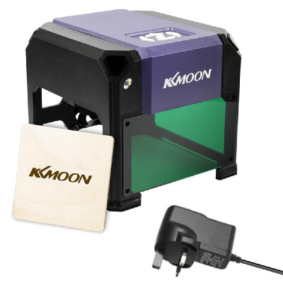 

KKmoon DIY Compact Automatic Desktop Laser Engraving Machine Logo Mark Printer Carving Machines with USB Cable&Adapter