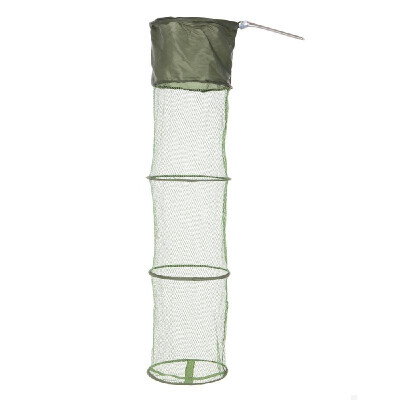 

Portable Collapsible Mesh Fishing Net Cage Fish Trap Fishing Basket for Keeping FishesSmeltMinnowsCrabShrimpsLobsters