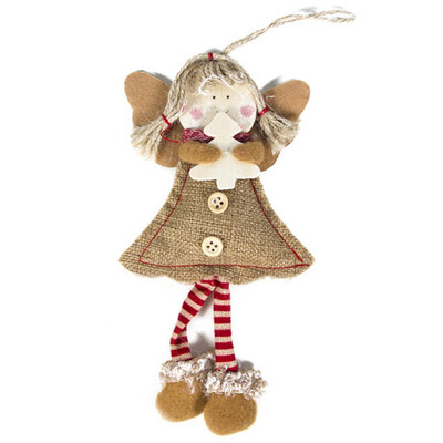 

Christmas Pendant Drop Ornaments Angel Doll Xmas Tree Holiday Decorations