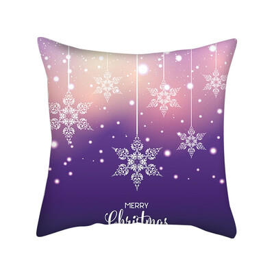 

Tailored New Christmas Pink Snowflake Digital Printing Cushion Pillow Home Pillowcase