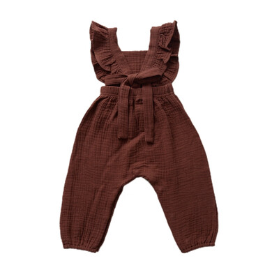 

New Born Baby Clothes Backless Striped Ruffle Romper Overalls Jumpsuit Clothes Baby Girl Clothes Baby Girl Romper kid clothes