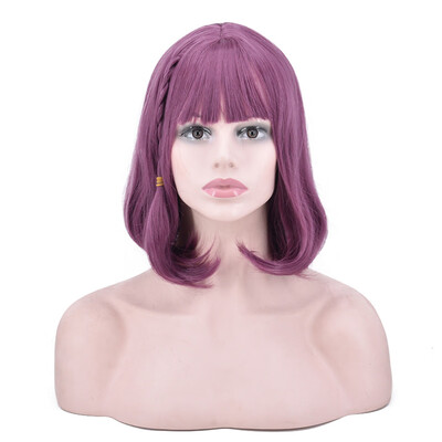 

Gobestart Synthetic Women Fashion Lady Braid Short Curly Hair Cosplay Party Wig For Daily