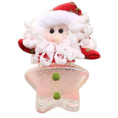 

Merry Christmas Candy Jar Santa Claus Lucky Xmas Kids Gift Jar Snowman Elk Cloth Art Candy Box Christmas Crafts Home Party Decor