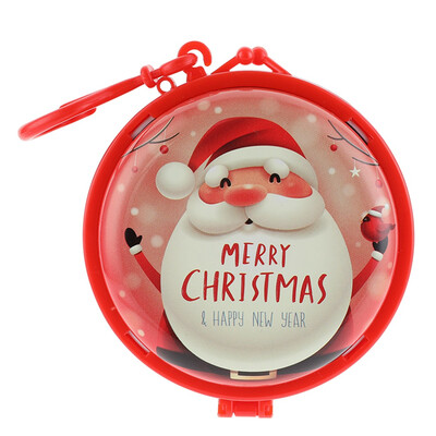 

Christmas Gift Santa Snowman Kids Zipper Cartoon Round Coin Purse Hot Sale