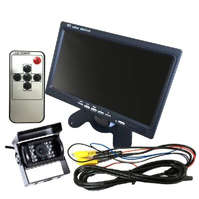 

12V24V Car Reversing Camera RCA 7" LCD Monitor Truck Bus Van Rear View Kit 6M Cable