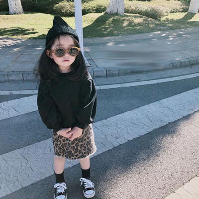 

kids clothes autumn Baby girls set long sleeve tops Leopard skirts 2pcs outfit children tracksuit Toddler girl clothing