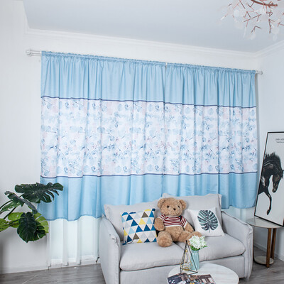 

Gobestart Leaves Curtain Tulle Window Treatment Voile Drape Valance 1 Panel Fabric