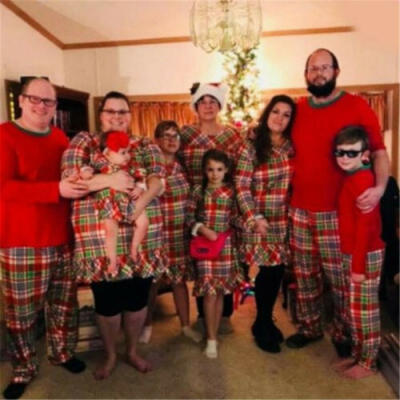 

Christmas Family Matching Pyjamas PJS Set Xmas Santa Sleepwear Nightwear Pajamas