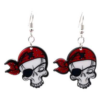 

New Fashion Women Punk Skull Earrings Halloween Earrings Skeleton Jewelry Trend