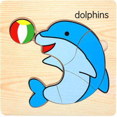 

Children Car Cartoon Animals Cognitive Stereo Puzzle Cartoon Early Teach Wooden Toy Jigsaw Board Baby Puzzle Toys