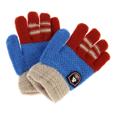 

Winter Fashion Warm Kids Gloves Baby Full Fingers Ski Gloves Cartoon Hand Muff Knitted Stretch Gloves Stylish