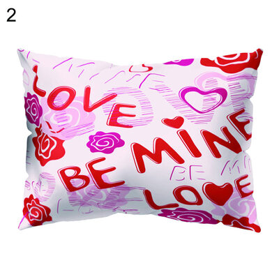 

Romantic Love Heart Pillow Cover Cushion Case Home Car Sofa Bedroom Hotel Decor