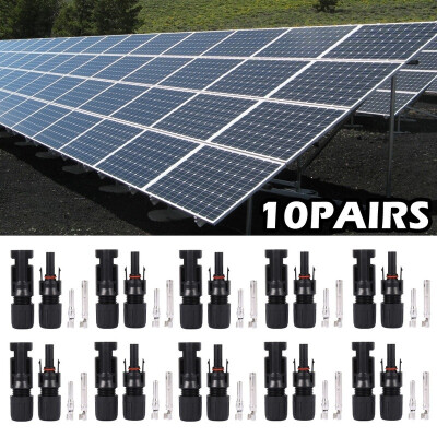 

10 Pairs MC4 Connectors 30A for PV Solar Panel Male & Female Cable Waterproof