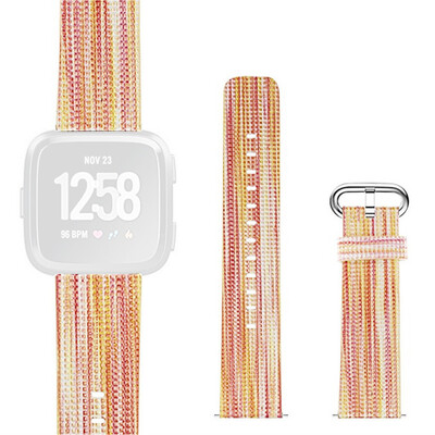 

〖Follure〗Lightweight Leather Adjustable Replacement WirstBand Strap For Fitbit Vers 2