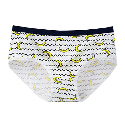 

Cotton Womens Panties Banana Print Cartoon Underwear Women Underpants Gril Brienfs Sexy Panties Lingerie Women Underwear