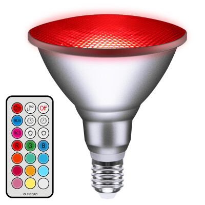 

PAR30 RGBW 13W Colour Changing Dimmable LED Bulb Light Lamp with Remote Control Waterproof Outdoor Indoor Floodlight