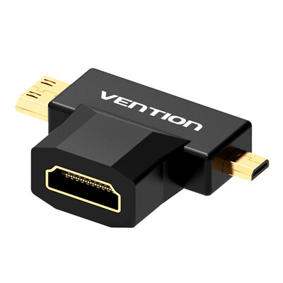 

Vention Mini Micro HD to HD Adapter 2 in 1 3D 1080P Female TV Camera Tablet Projector Converter