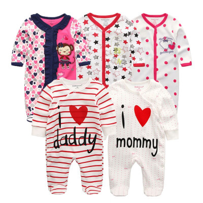 

Kiddiezoom 5PCS Baby Rompers Long Sleeve Baby Girls Clothes Clothing Sets Bodysuits Baby Boys Clothes Outwear Newborn Babywear