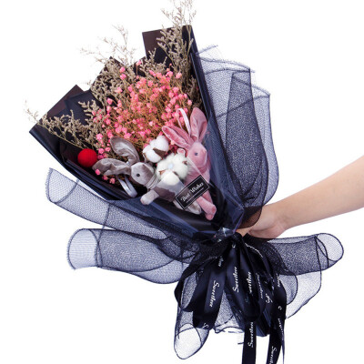 

Toponeto Dried Flower Bouquet Creative Valentines Day Gift Home Wedding Decor