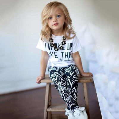 

New Bright Baby Set With Short Sleeveless Comfortable For Dressing In Summer With Letter Print