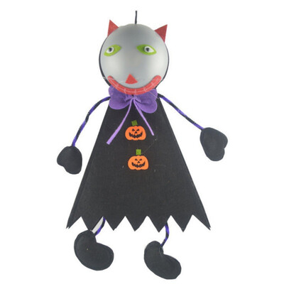

LED Light Up Halloween Non-Woven Hanging Decoration Horror Haunted House Hanging Sign Pendant Bar Home Decor Supplies