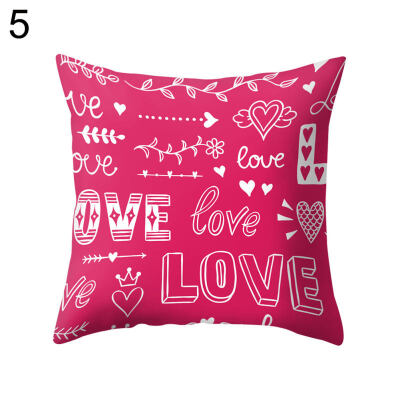 

Sweet Love You Heart Pillow Case Cushion Cover Sofa Bed Car Cafe Office Decor