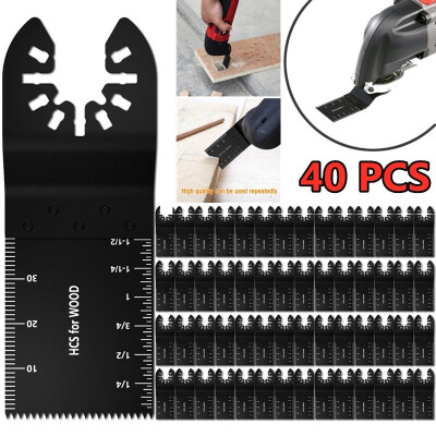 

Newest 5-40 PCS 34mm Carbon Steel Coarse Cutter Saw Blades Bi-metal Straight Wood Mix Oscillating Multitool Power Tool Kit