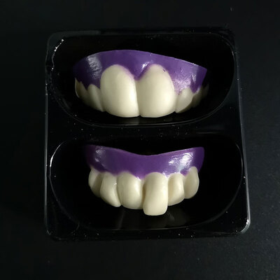 

Halloween Party Plastic Teeth Non-toxic Safe Party Cosplay Funny Denture Toy Vampire Teeth