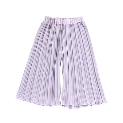 

Baby Girls Summer Wide Leg Pants Sports Casual Toddler Solid Pattern Short Trousers