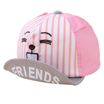 

Summer Baby Girl Cap Children Sun Hats Animal Friends Printed Expression Babies Cap Accessories