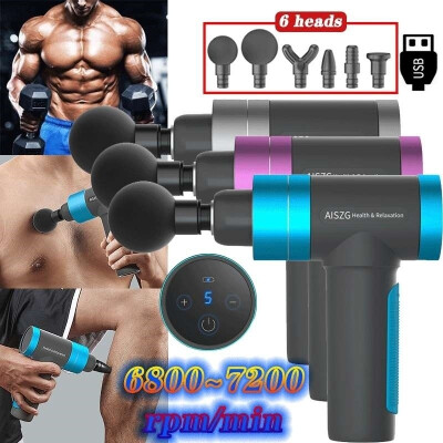 

2020 NEW 5 Speed Shifting Portable LED Touch Screen Massage Gun Muscle Massager Ultra-Quiet Percussive Electronic Therapy Muscle