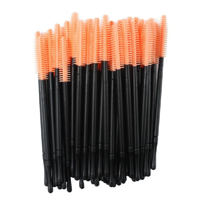 

50PCS Disposable Silicone Eyelash Mascara Wands Brushes Cosmetic Eyelash Extension Applicators