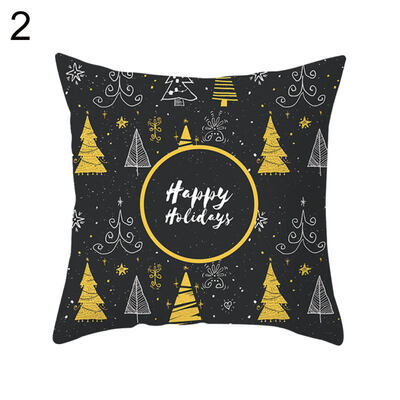 

Chrismas Snowflake Elk Star Pillow Case Cushion Cover Office Home Sofa Decor