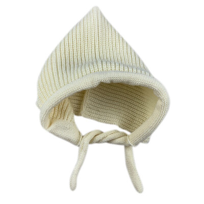 

Newborn Baby Hat Boys Girls Cute Autumn Winter Warm Kids Baby Solid Print Hats Knitting Wool Hemming Caps Sweet Protection
