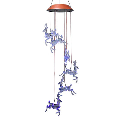 

Outdoor Waterproof Solar Powered LED Color Changing Light Mobile Wind Chimes for Home Party Festival Garden Decor