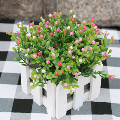 

Artificial Bouquet Outdoor Green Shrub Plant Simulation Flower Decoration Plug Flower Pot Wedding Sidewalk Flower Decoration