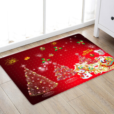 

Tailored Christmas Carpet Kitchen Doorway Bathroom Floor Carpet Floor Mat Print 50x80cm